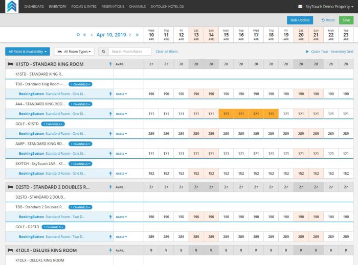 Skytouch mobile os hotel pms housekeeping interfaces gms offers devices multiple features